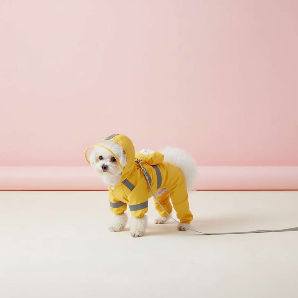 Transparent Thickened Waterproof Dog Raincoat
