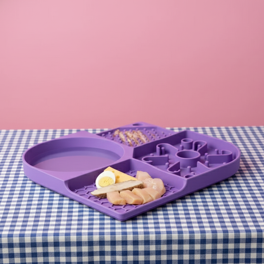 Pet Silicone Mat with Sections