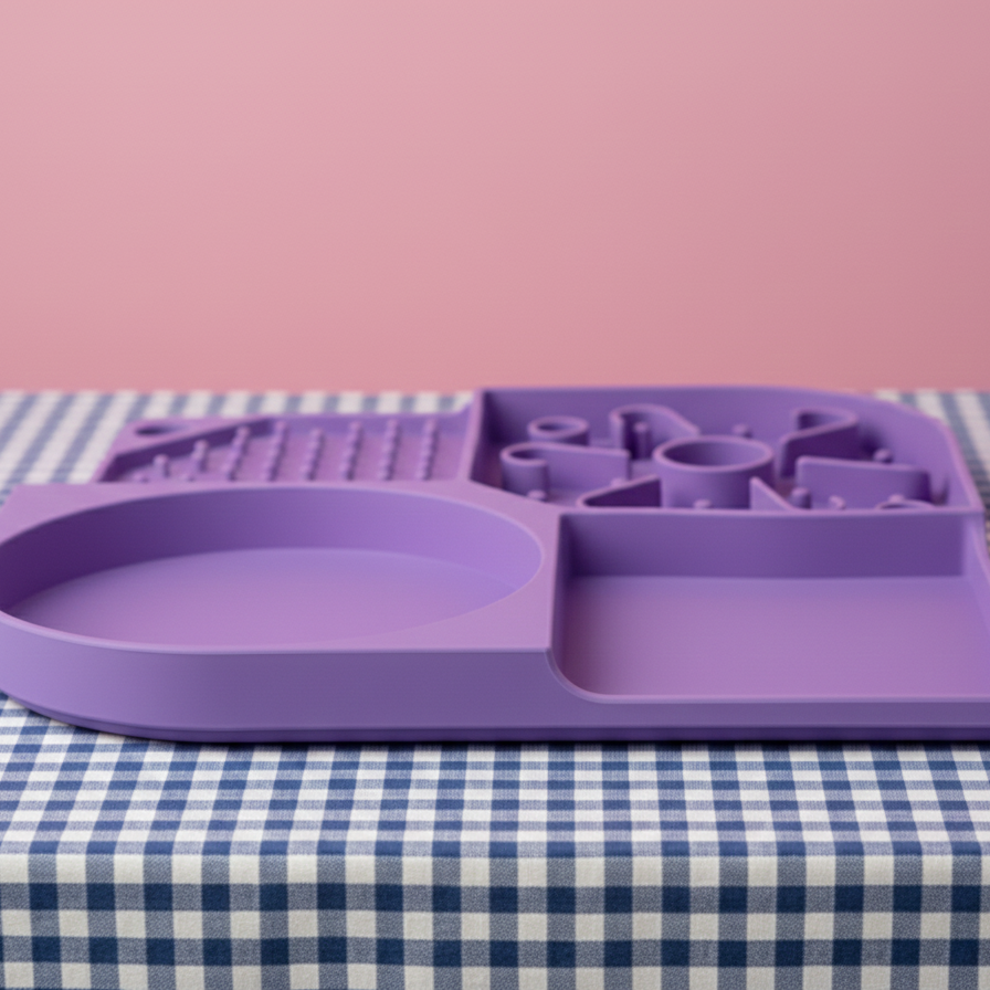 Pet Silicone Mat with Sections
